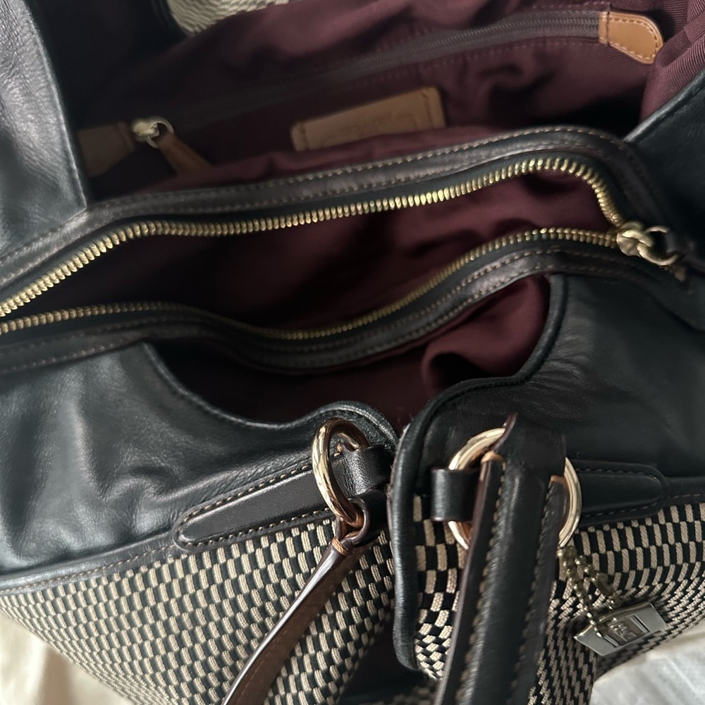 Coach Madison Carlyle Woven Shoulder Bag - Picture 5 of 10